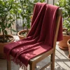 Plädar & Filtar|Vardagsrum|Reforma x Trendcarpet Pläd 'Samantha' 130x170cm - Mörkröd