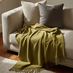 Plädar & Filtar|Vardagsrum|Reforma x Trendcarpet Pläd 'Samantha' 130x170cm - Olivgrön