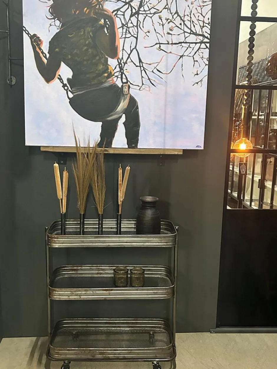 Serveringsvagnar & Rullbord|Kök|Trademark Living Rullbord 'Vega' - Järn/Klarlack