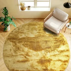 Mattor|Ryamattor|Reforma x Trendcarpet Rund matta 'Aranga Super Soft' 200cm - Gul