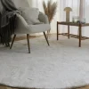 Mattor|Ryamattor|Reforma x Trendcarpet Rund matta 'Aranga Super Soft' - Vit