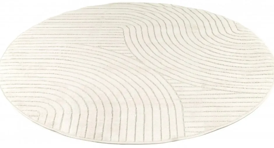 Mattor|Vävda Mattor|Reforma x Trendcarpet Rund Matta 'Devon' - Cream