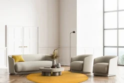 Mattor|Ullmattor|Reforma x Trendcarpet Rund matta 'Hamilton' - Saffron