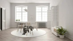 Mattor|Ullmattor|Reforma x Trendcarpet Rund matta 'Hamilton' - Vit