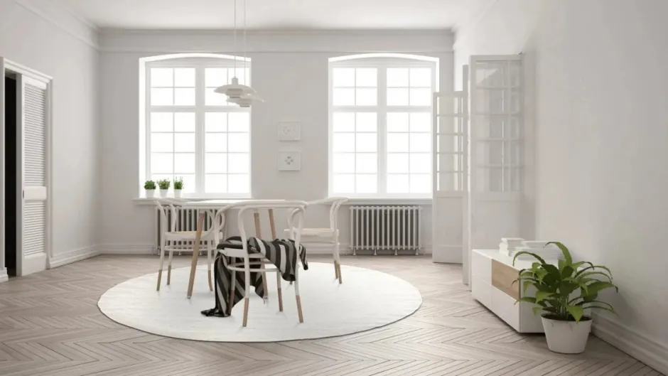 Mattor|Ullmattor|Reforma x Trendcarpet Rund matta 'Hamilton' - Vit