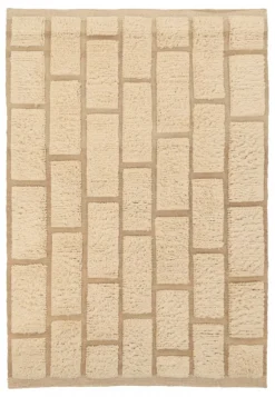Ryamattor|Vardagsrum|Reforma x Trendcarpet Ryamatta 'Leknes Handvävd Ull' - Beige