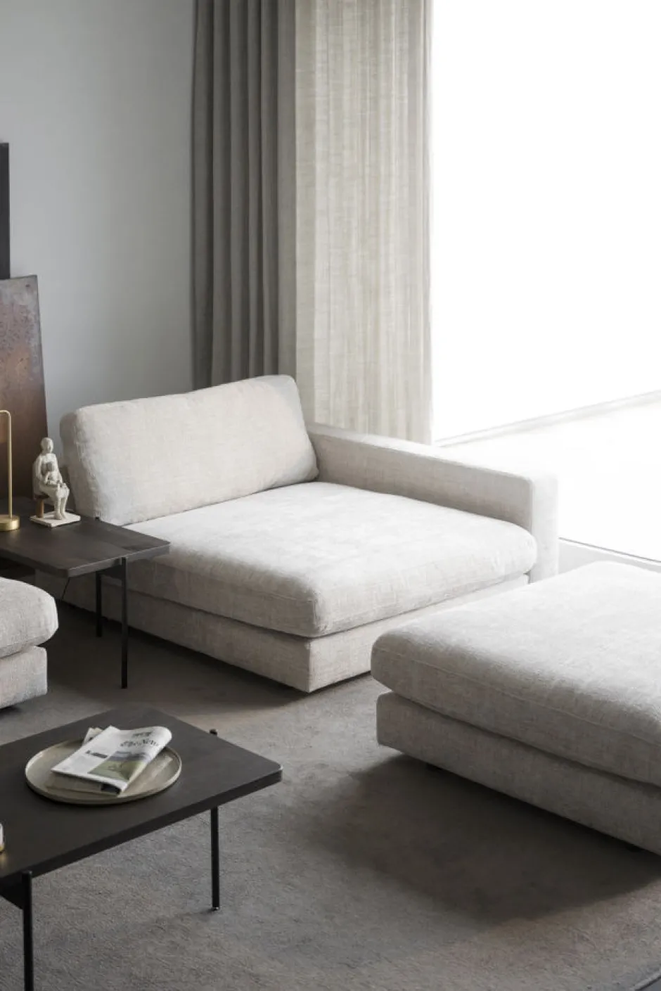 Modulsoffor|Vardagsrum|Rowico Home Schäslong 'Duncan' H - Ljusgrå