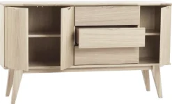 Hall|Sideboards|Rowico Home Sideboard 'Filippa' 150x85cm - Ek/Vitpigmenterad