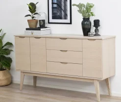 Hall|Sideboards|Rowico Home Sideboard 'Filippa' 150x85cm - Ek/Vitpigmenterad