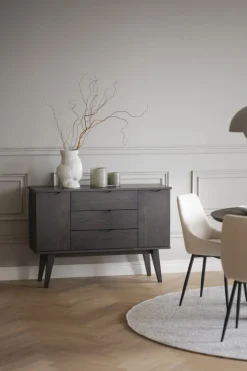 Hall|Sideboards|Rowico Home Sideboard 'Filippa' 122x85cm - Mörk ek