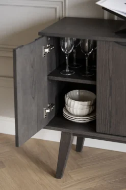 Hall|Sideboards|Rowico Home Sideboard 'Filippa' 122x85cm - Mörk ek