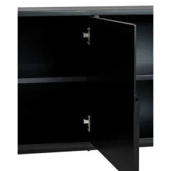 Hyllor & Förvaring|Tv-Bänkar|Reforma Sideboard 'Frölunda' - Svart/Mässing