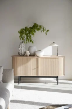 Hall|Sideboards|Rowico Home Sideboard 'Haddington' - Vitpigmenterad/Svart