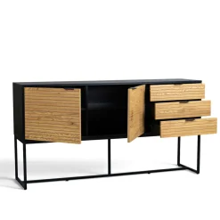 Hyllor & Förvaring|Hall|Reforma Sideboard 'Line' - Ek/Svart