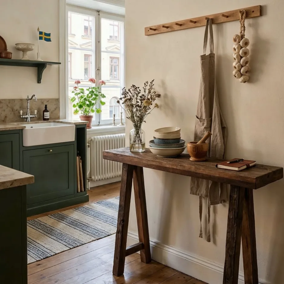 Hall|Vardagsrum|Reforma Sidobord 'Birka' 100cm - Vintage