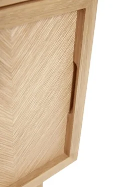 Sovrum|Sidobord|Hübsch Sidobord 'Herringbone' - Natur
