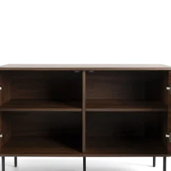 Sovrum|Sidobord|Reforma Sidobord 'Stripes Low' 120x42x50 cm - Brun