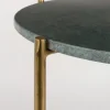 Sovrum|Sidobord|Reforma Sidobord 'Timpa' - Grön marmor/Mässing