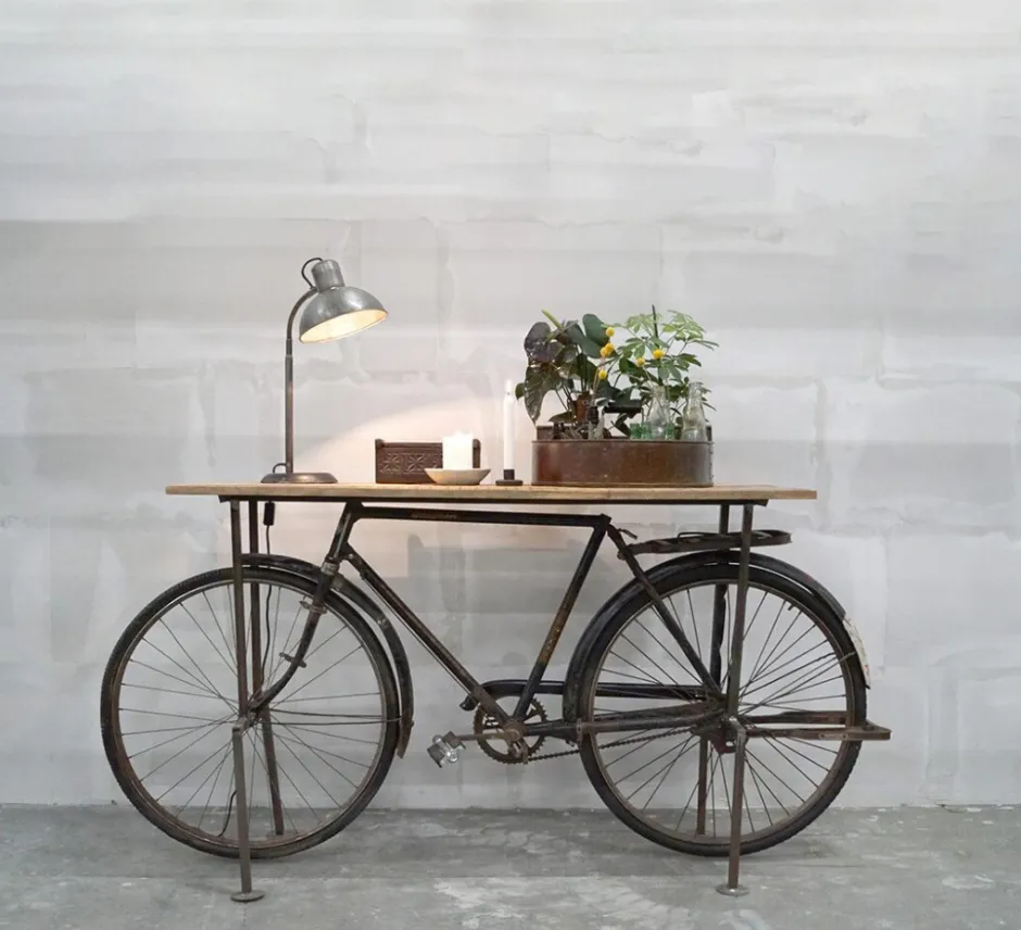 Sovrum|Sidobord|Trademark Living Sidobord Vintage bicycle - Trä/Järn