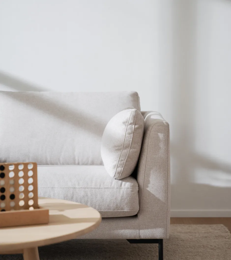 2-Sits Soffor|Vardagsrum|Rowico Home 2,5-sitssoffa 'Corwin' - Ljusbeige