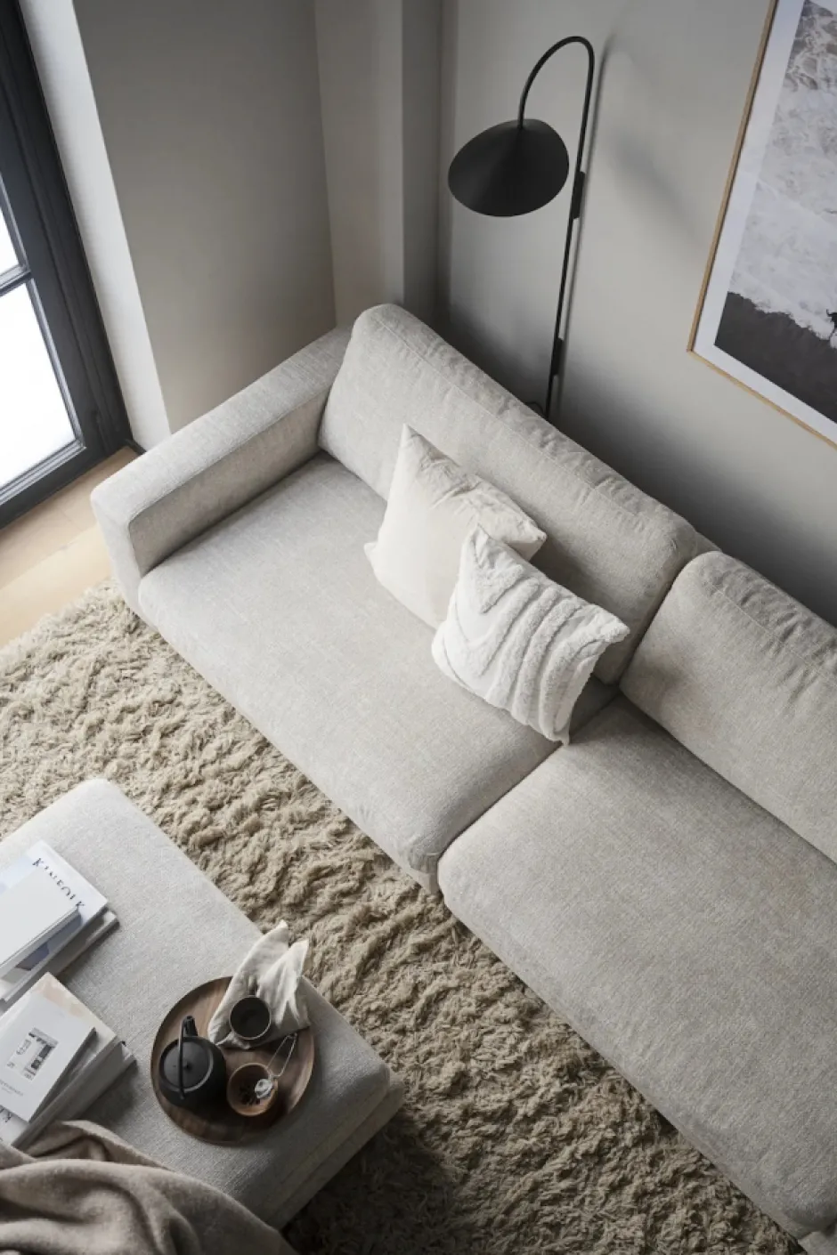 3-Sits Soffor|Vardagsrum|Rowico Home 3-Sitssoffa 'Duncan' - Ljusgrå