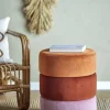 Sittpuffar & Fotpallar|Vardagsrum|Bloomingville Sittpuff 'Bilbao' - Orange