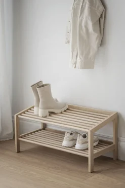 Hatt- Och Skohyllor|Hall|Rowico Home Skohylla 'Hillmond' - Ljus ek