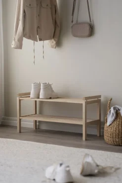 Hatt- Och Skohyllor|Hall|Rowico Home Skoställ 'Confetti' 80cm - Vitpigmenterad