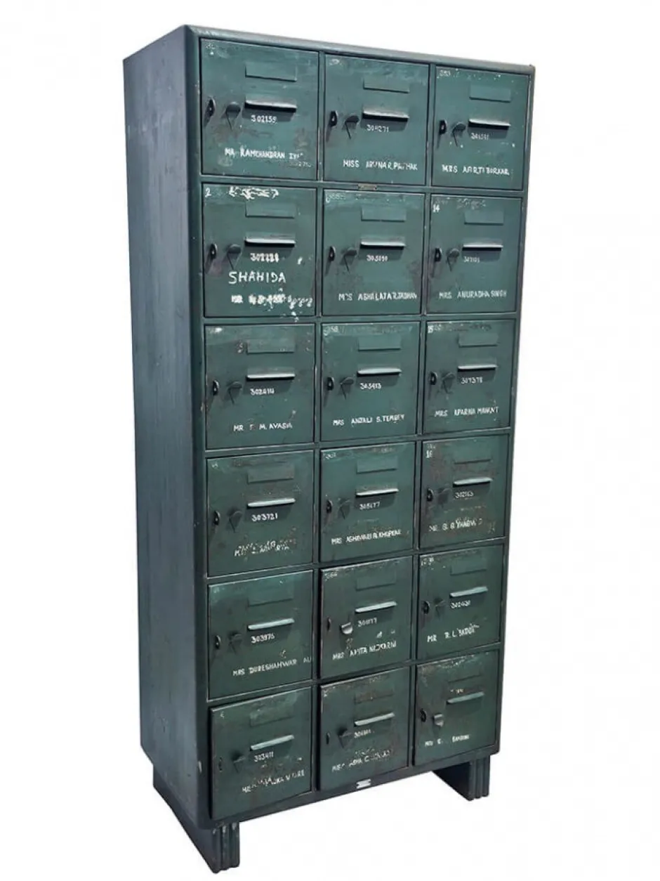 Skåp Vintage|Skåp Och Skänkar|Trademark Living Skåp 'Old locker' - Grön