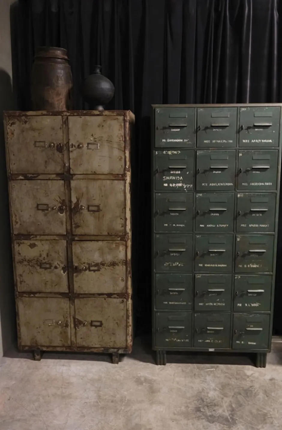 Skåp Vintage|Skåp Och Skänkar|Trademark Living Skåp 'Old locker' - Grön