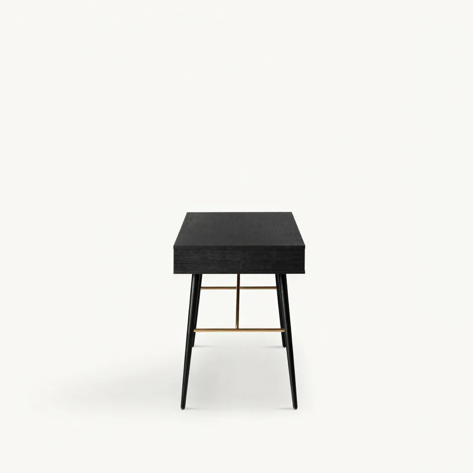 Bord|Arbetsrum|Reforma Skrivbord 'Lux' - Svart/Mässing