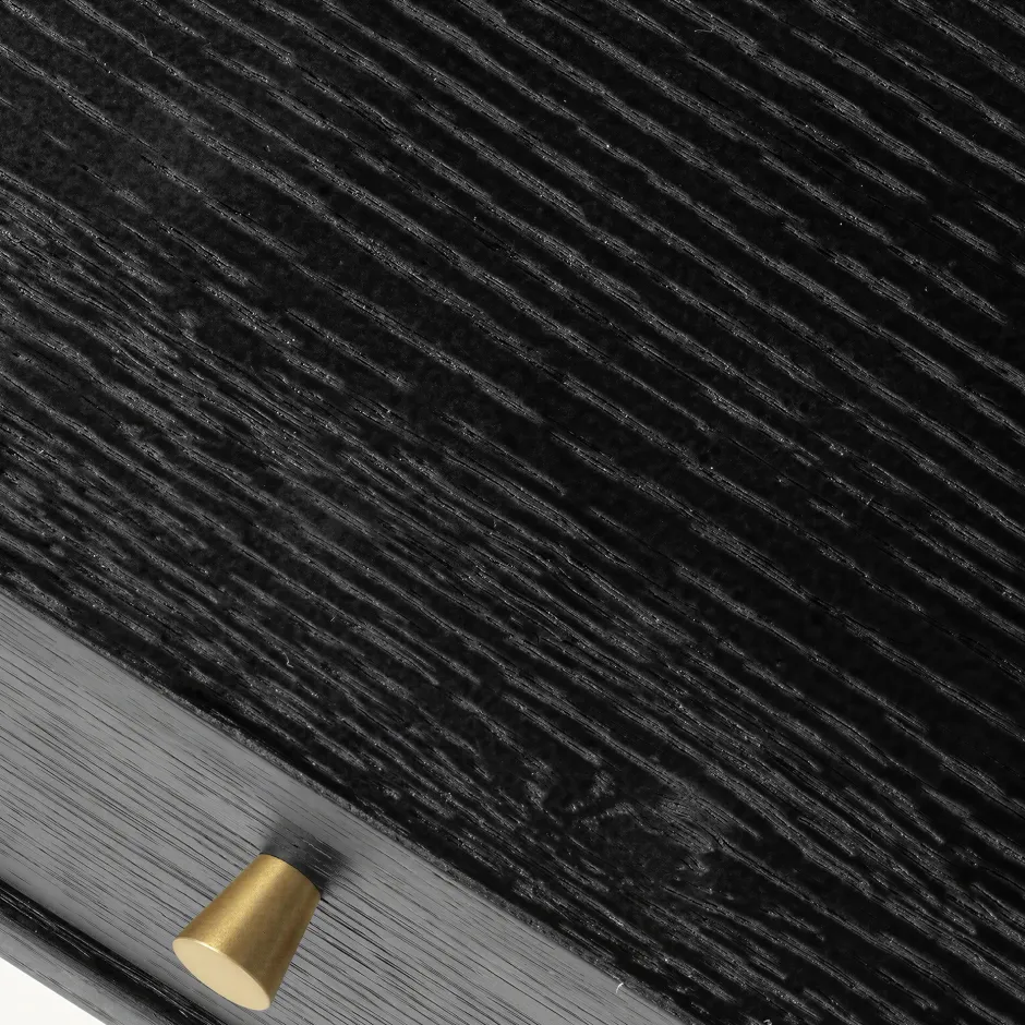 Bord|Arbetsrum|Reforma Skrivbord 'Lux' - Svart/Mässing