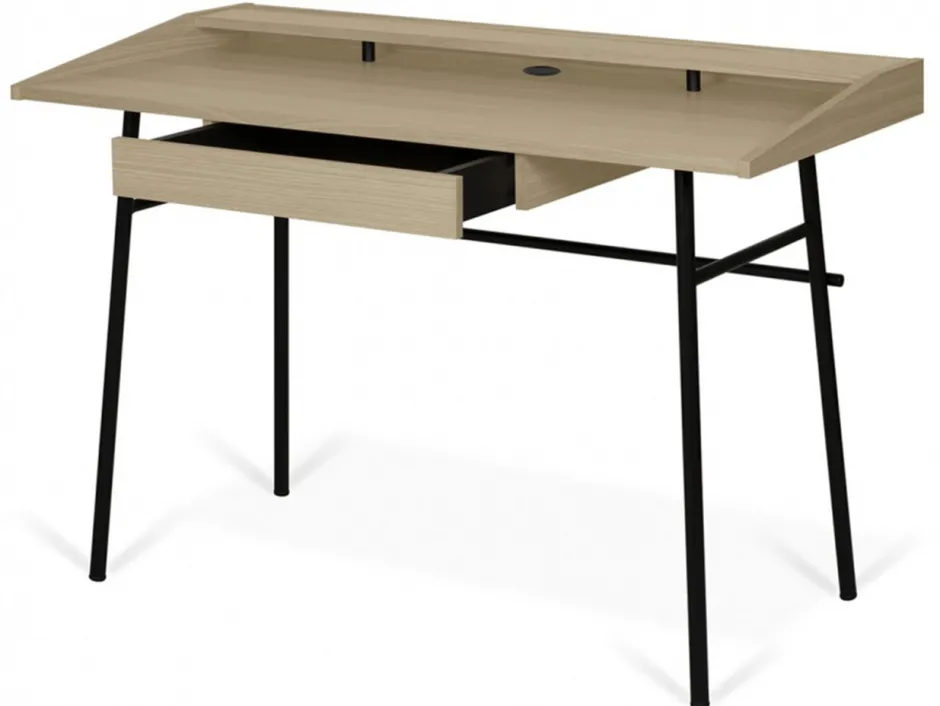 Bord|Arbetsrum|Reforma Skrivbord 'Punt' - Ek/Svart