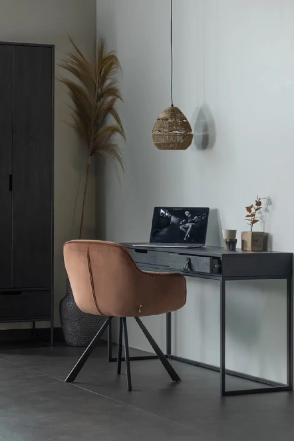 Arbetsrum|Skrivbord|WOOOD Skrivbord 'Silas' - Svart
