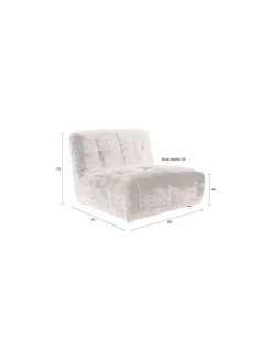 Modulsoffor|Vardagsrum|Dutchbone Soffa 'Giada' 1-sits - Plommon