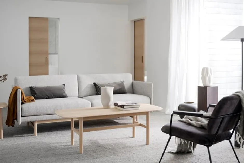 2-Sits Soffor|Vardagsrum|Rowico Home Soffa 'Hammond' 2-sits - Grå/Natur