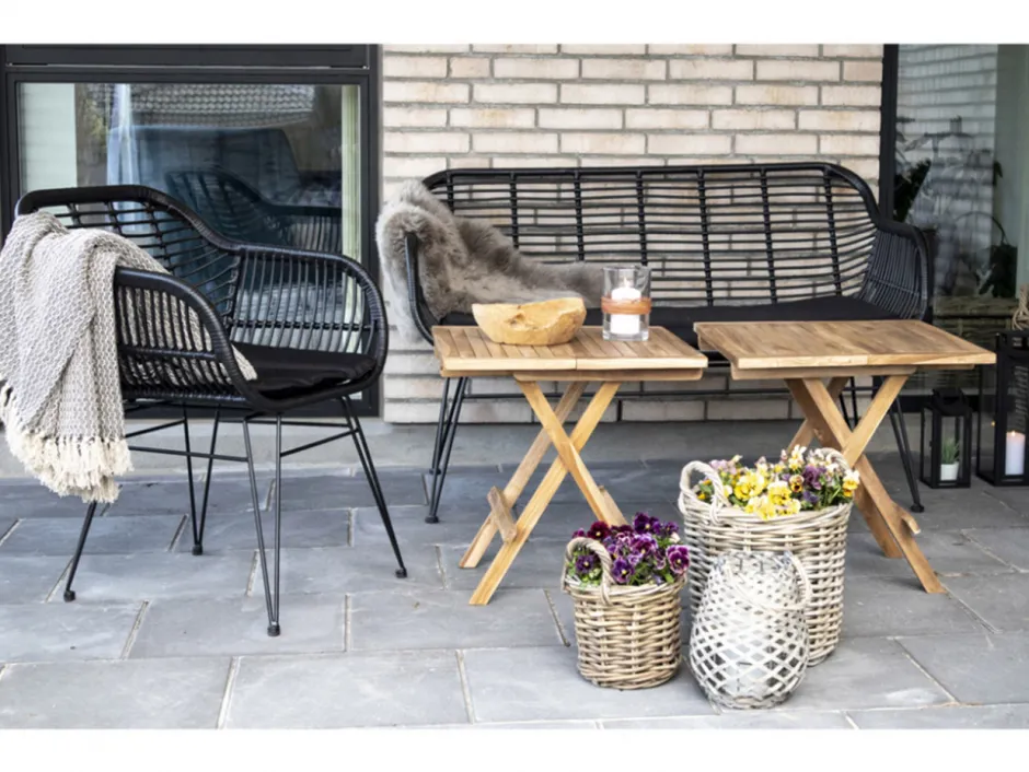 Utemöbler|Uteplats|Garden Prestige Soffa 'Trieste' - Svart