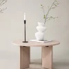 Soffbord|Vardagsrum|Reforma Soffbord 'Arvika' Runt 80cm - Vitpigmenterad Ek