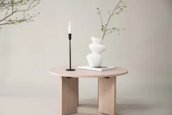 Soffbord|Vardagsrum|Reforma Soffbord 'Arvika' Runt 80cm - Vitpigmenterad Ek