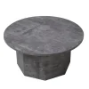 Bord|Soffbord Vintage|Reforma Soffbord 'Bilbao' Runt 80cm - Grå