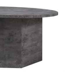 Bord|Soffbord Vintage|Reforma Soffbord 'Bilbao' Runt 80cm - Grå