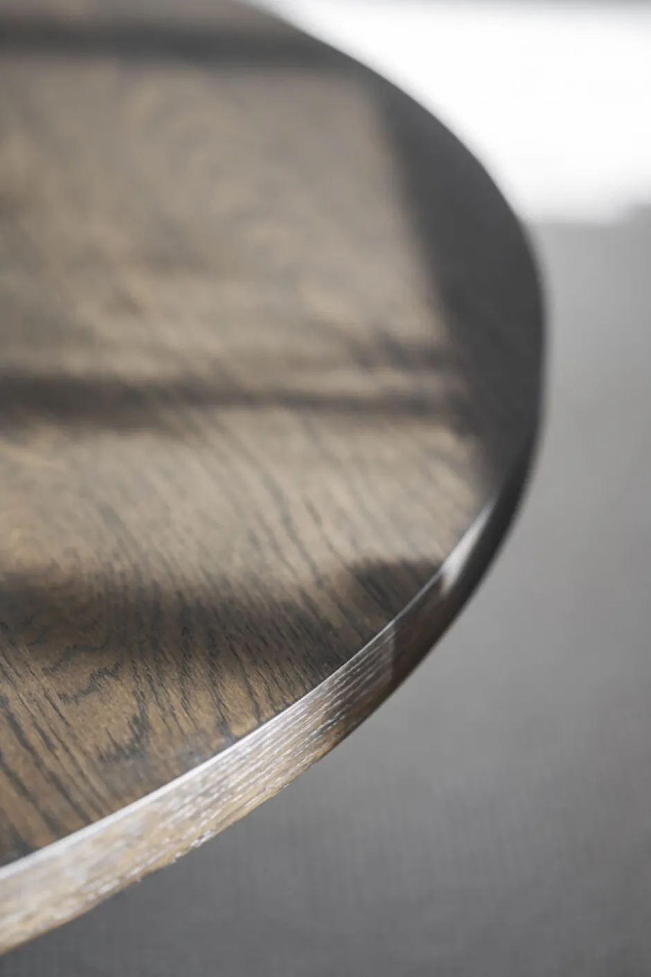 Soffbord|Vardagsrum|Rowico Home Soffbord 'Boxford' Runt 110cm - Mörk ek