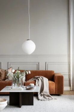 Soffbord|Vardagsrum|Rowico Home Soffbord 'Brooksville' 90x90cm - Vit/Brun