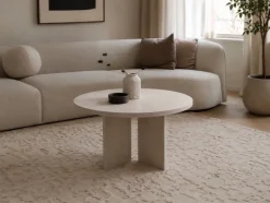 Soffbord|Vardagsrum|Reforma Soffbord 'Créme' Runt 75cm - Natur
