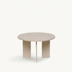 Bord|Soffbord|Reforma Soffbord 'Créme' Runt 75cm - Vitpigmenterad