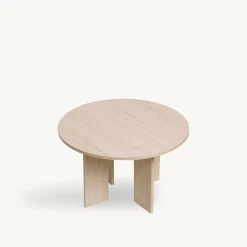 Bord|Soffbord|Reforma Soffbord 'Créme' Runt 75cm - Vitpigmenterad