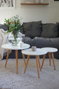 Bord|Soffbord|Reforma Soffbord 'Dalby' 3 delar - Vit