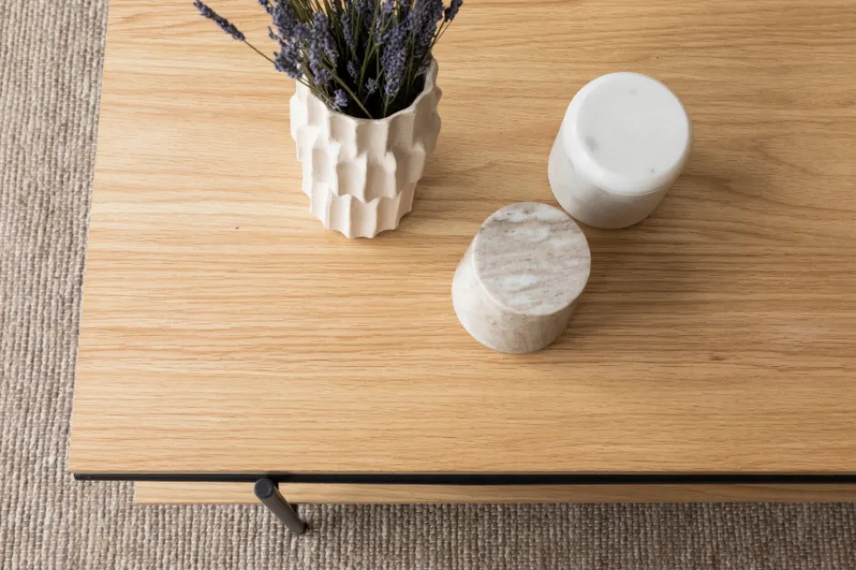 Bord|Soffbord|Reforma Soffbord 'Frida' - Natur/Svart