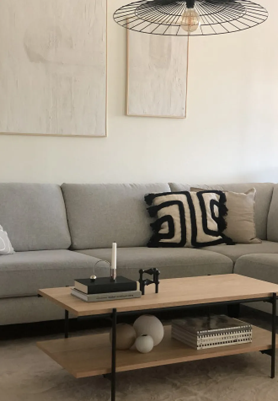 Bord|Soffbord|Reforma Soffbord 'Frida' - Natur/Svart