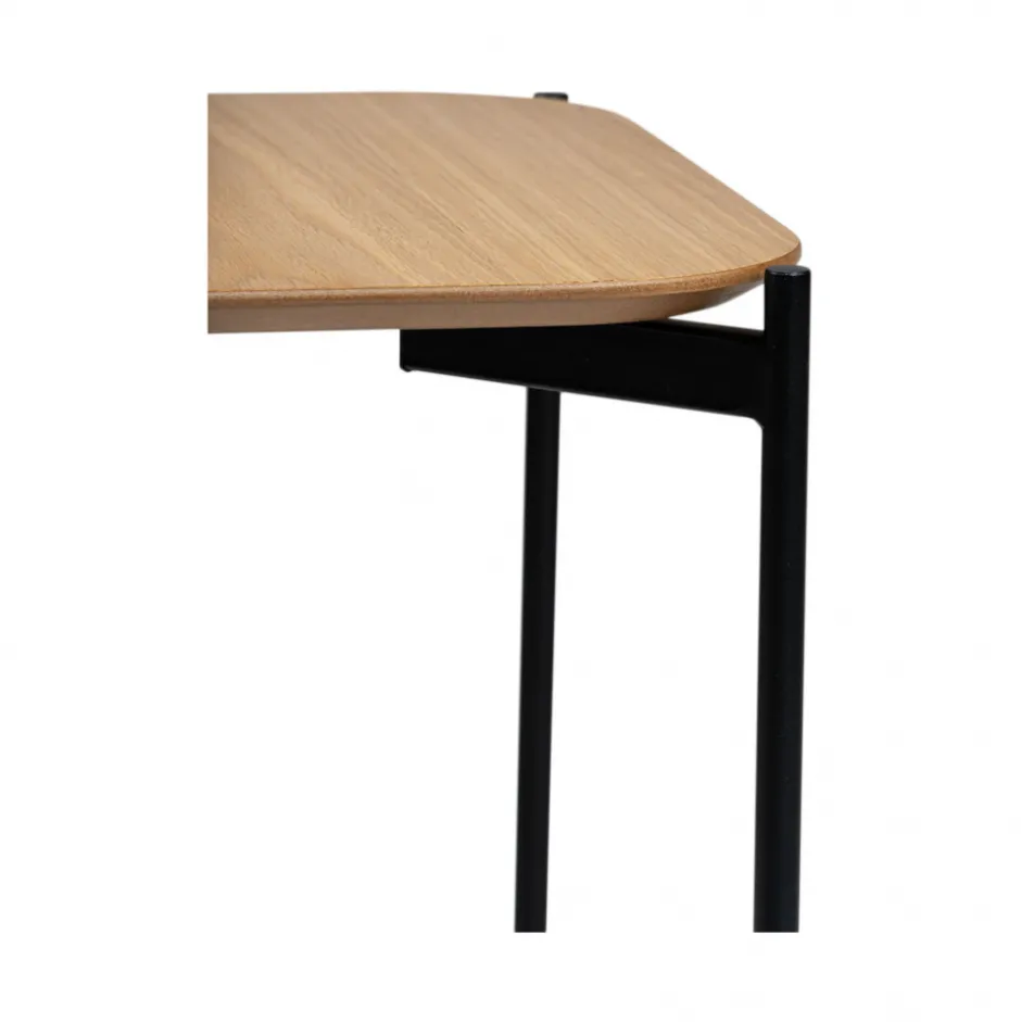 Bord|Soffbord|Reforma Soffbord 'Frida' 50x50cm - Natur/Svart